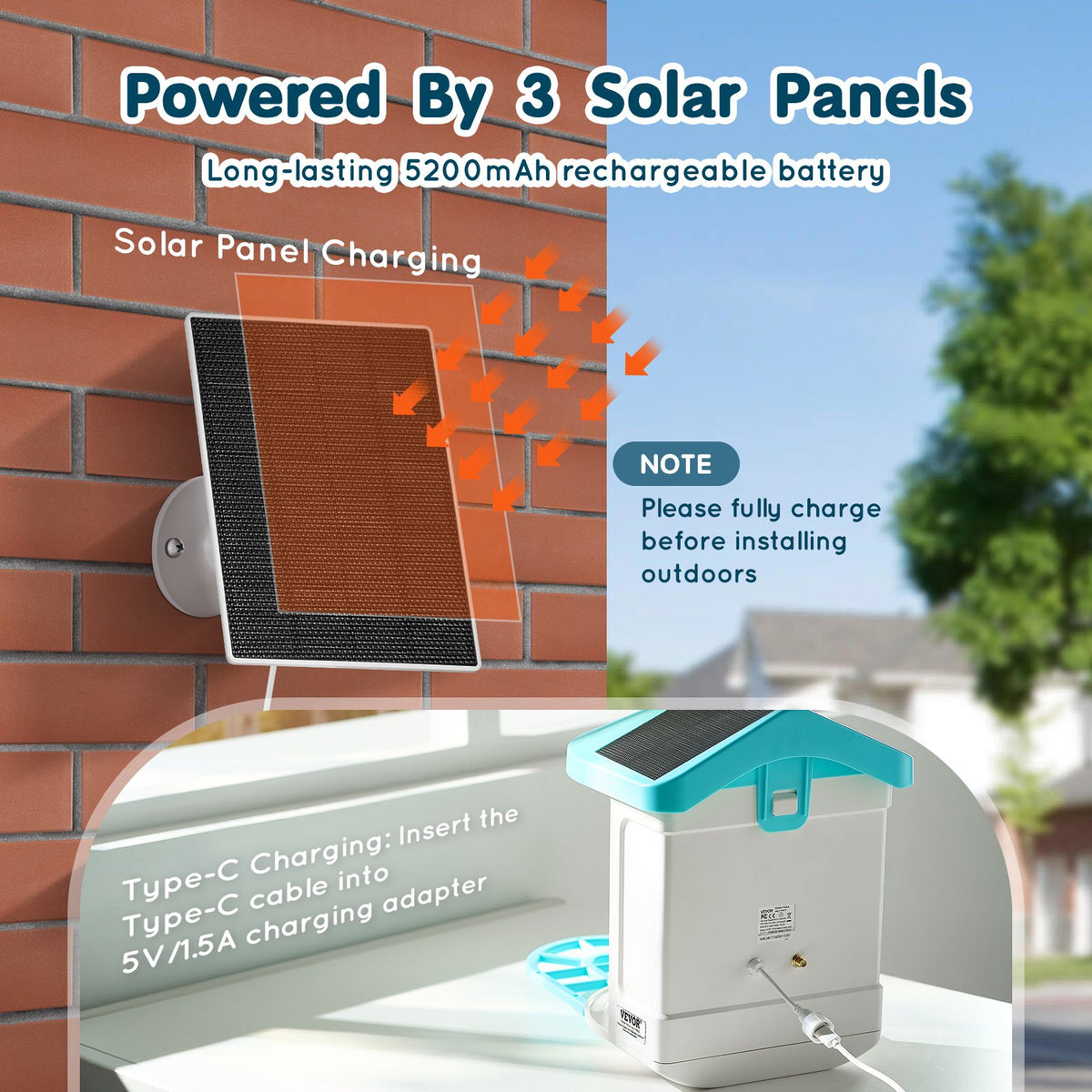 Cozymere Solar Smart Bird Feeder with Camera