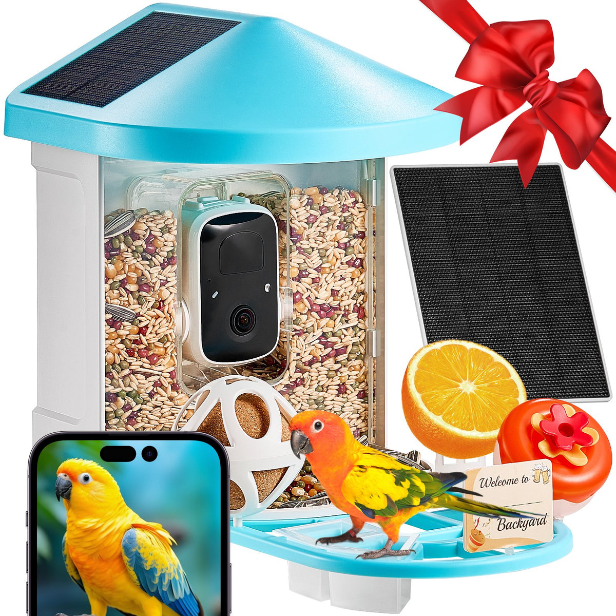 Cozymere Solar Smart Bird Feeder with Camera