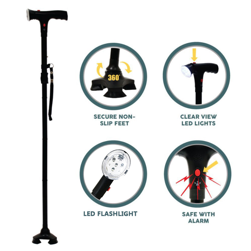 Cozymere Folding LED Cane