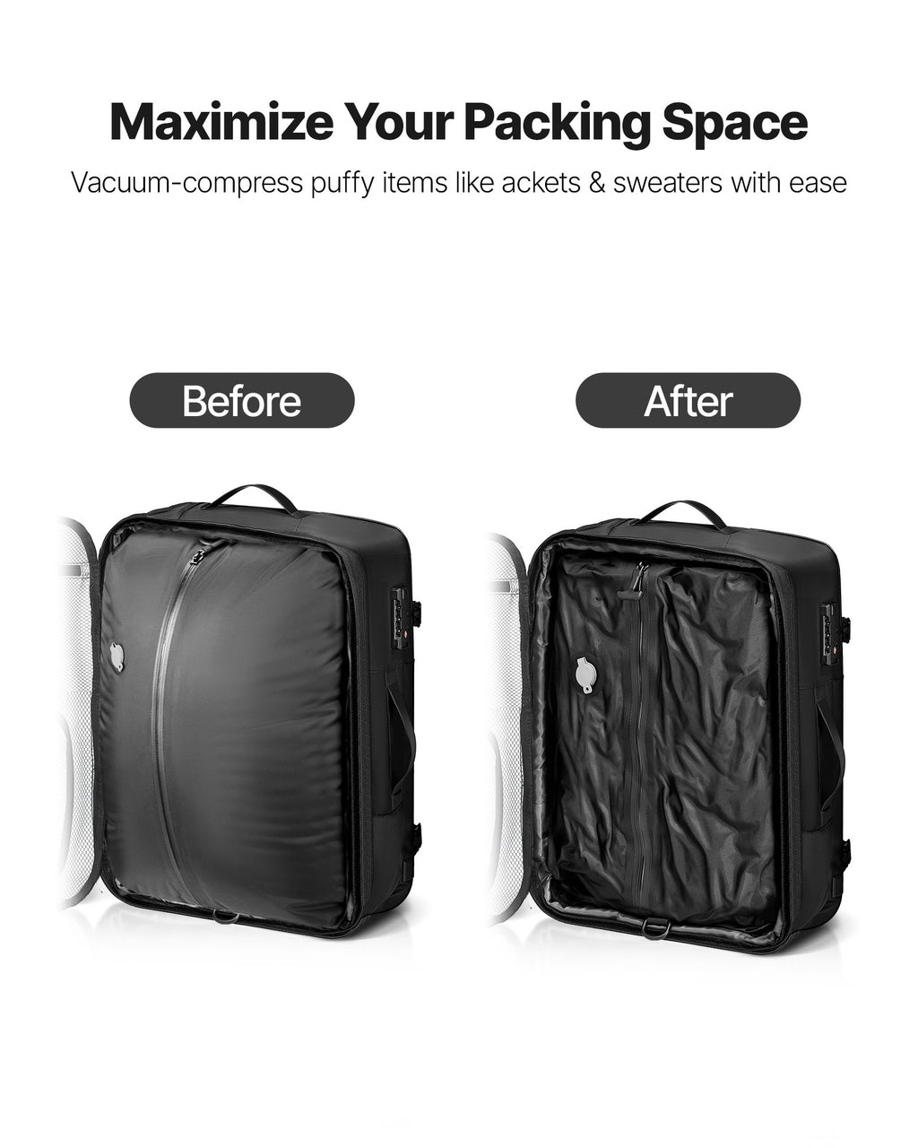 Cozymere Vacuum Compression Travel Backpack