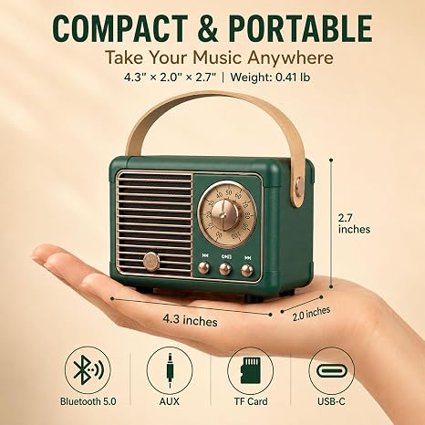 Cozymere Retro Bluetooth Speaker